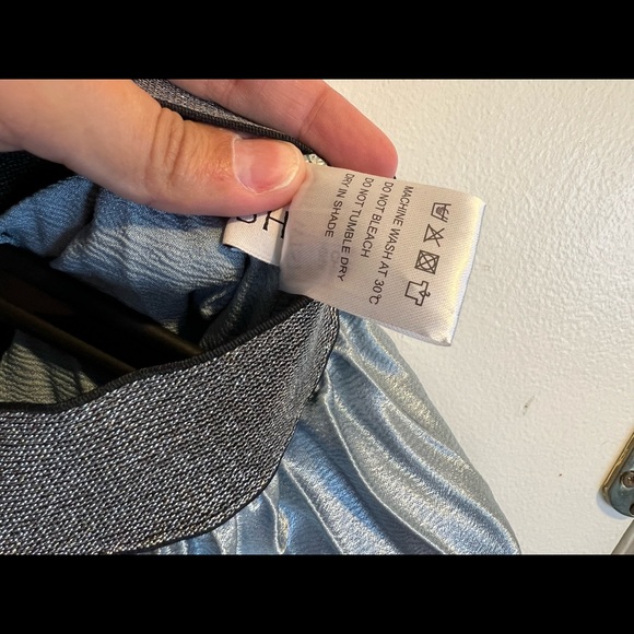 Midi length blue skirt - Picture 4 of 5